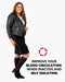 Zeta Socks Short Length Plus Size Compression Socks for Men and Women, XL (Black)