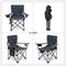 SUNNYFEEL Oversized Folding Camping Chair, Heavy Duty Supports 300 LBS, Portable Chairs for Outdoor Lawn Beach Camp Picnic, Padded Gray