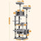 PAWZ Road Large Cat Tree, 72 Inches Cat Tower for Large Cats, Cat Condo with Sisal-Covered Scratching Posts and Pads, 2 Padded Perch, Dual Condo and Basket for Indoor Cats-Gray (AM01-AMT0204GY)