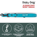 Dazy Dog Waterproof Dog Leash - Adjustable TPU Dog Lead with Reinforced Stitching - Durable Long Dog Lead for Small, Medium and Large Dogs. Long Leash Great for Training (Small/Medium, Teal)