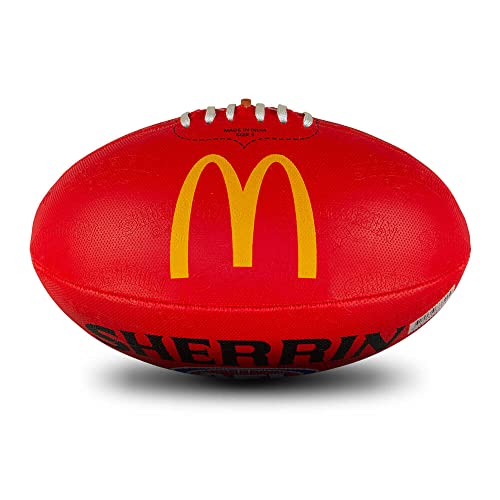 Sherrin AFL Replica All Surface Football, Red, Size 2