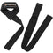 Meister Neoprene-Padded No-Slip Weight Lifting Straps for Grip (Pair) - Black