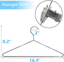 MISSLO 20 Pack Metal Hangers Heavy Duty Stainless Steel Hangers for Clothes Closet Coat Clothing Suit Shirt, 16.4 Inch