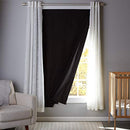 Amazon Basics Portable Window Blackout Curtain Shade with Suction Cups for Travel, Kids, and Baby Nursery - 1.27 x 1.98 M, Black - 1-Pack