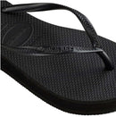 Havaianas Slim Flatform Womens Thongs Sandals, 39/40 BR Size, Black