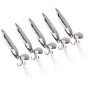 OriGlam 5pcs Spoons Lures Hard Fishing Lures, Fishing Lures Spoon Bait, Metal Lure Kit Hard Bait, Fishing Spinning Lures, Hard Metal Spinner Baits, Treble Hooks for Salmon Bass