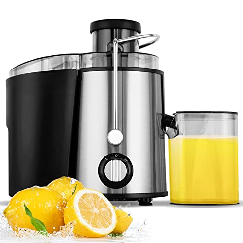 YOPOWER Electric Juicer, 600W Cold Juicer | 3-Speed Chewing Juicer | Anti Drip Slow Juicer | BPA-Free | Easy to Clean