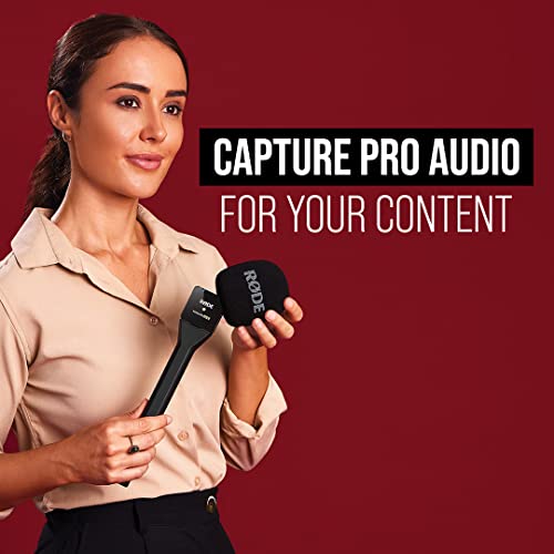 RØDE Wireless GO II Ultra-compact Dual-channel Wireless Microphone System with Built-in Microphones, On-board Recording and 200m Range for Filmmaking, Interviews and Content Creation
