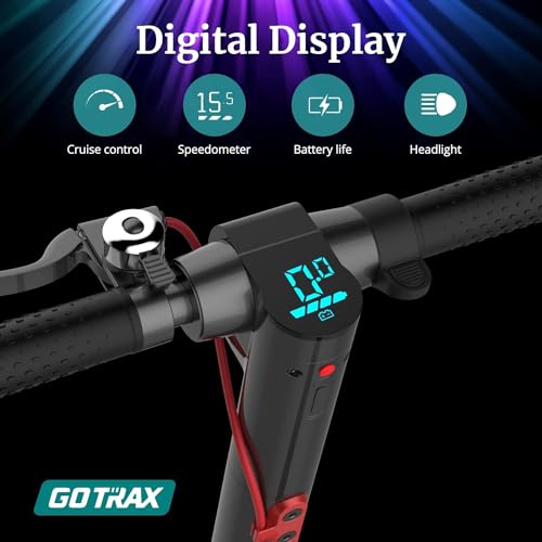 Gotrax XR Elite Electric Scooter, 18.6 Miles Long-Range Battery, Powerful 300W Motor Up to 15.5 MPH, 8.5" Pneumatic Tires, UL Certified Adults Electric Commuter Scooter