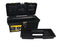 STANLEY Toolbox with Metal Latch, 2 Lid Organisers for Small Parts, Portable Tote Tray for Tools, 16 Inch, 1-92-065