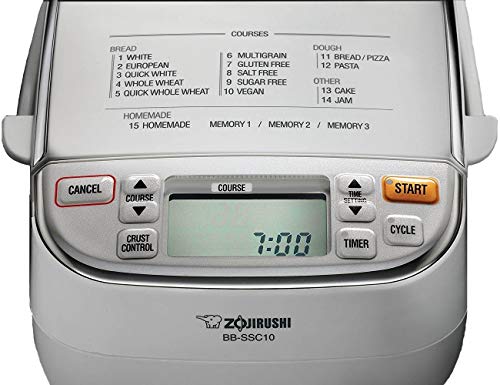 Zojirushi BB-SSC10WZ Home Bakery Maestro Breadmaker, Premium White