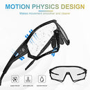 X-TIGER Photochromic Cycling Glasses for Men Women Clear Sports Sunglasses for MTB Bike Baseball Running UV Protection