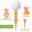 Skylety Funny Golf Tees Lady Girl Golf Tees, 76 mm/ 3 Inch Plastic Pin up Golf Tees, Home Women Golf Tees for Golf Training Accessories Uncle Father Present Men Gift Bachelor Party (15)