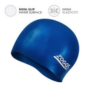 Zoggs Unisex Silicone Swimming Cap, Royal Blue, One Size UK