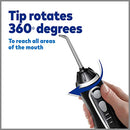 Waterpik Cordless Advanced Water Flosser For Teeth, Gums, Braces, Dental Care With Travel Bag and 4 Tips, ADA Accepted, Rechargeable, Portable, and Waterproof, Black WP-582