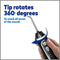 Waterpik Cordless Advanced Water Flosser For Teeth, Gums, Braces, Dental Care With Travel Bag and 4 Tips, ADA Accepted, Rechargeable, Portable, and Waterproof, Black WP-582