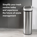 Healthy Choice 70-Liter Auto Sensor Trash Bin - Wave Your Hand for Auto Open/Close, Waterproof Lid, Optional Manual Operation, Touch to Open/Close, Battery Operated with Low Power Alarm