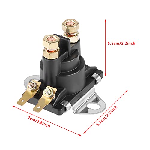 12V Starter Tilt Trim Pump Relay, Solenoid Relay Switch Starter Relay Solenoid Lawn Mower Starter Solenoid Compatible for Marine Outboard Boat Motor Engine