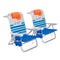Sturdy & Lightweight Backpack Beach Chair – AI Designed & Crafted/Bundle of 2 Units (Sunset)