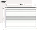 24 Pack Dry Erase Music Staff White Boards 9"X"12 Inch Lapboard Double Sided Musical Notes whiteboard for Kids Students, Musicians and Home (24 Erasers Included)