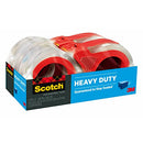 Scotch Heavy Duty Shipping Packaging Tape with Refillable Dispensers, 1.88 in x 54.6 yd, 4 Pack (3850-4RD)