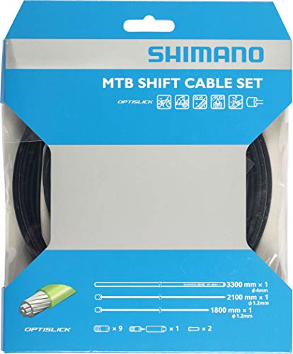 Shimano XT M8000 MTB Gear Cable Set, OPTISLICK Coated Inners, Black Y60198090