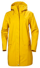 Helly Hansen Women's Standard Moss Hooded Waterproof Windproof Rain Coat, 344 Essential Yellow, X-Large