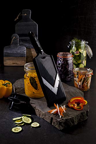 Microplane Adjustable V-Blade Mandoline Food Slicer with Julienne