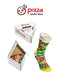 PIZZA SOCKS BOX Italian 1 pair Cotton Socks Made In Europe size Man Funny Gift!