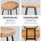 Artiss Bar Stools Stool Set of 2 Kitchen Counter Barstools Dining Chair Chairs Vintage Industrial Style Natural in 65cm Seat Height Floor for Home Bar Dining Room Cafe Outdoor Indoor