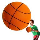 Silent Basketball Dribbling Indoor, Lightweight Uncoated High Density Foam Ball, 2023 Newest Foam Basketball Indoor Training Ball for Patios Playrooms Stadiums Yards