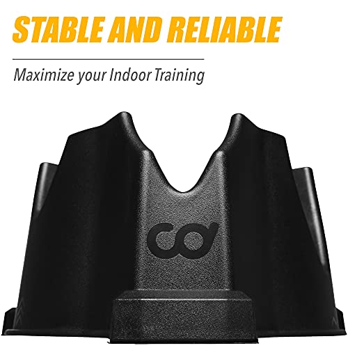 CyclingDeal Indoor Trainer Bike Front Wheel Riser Block - 3 Different Heights Levelling Block Training Stabilizer - Stationary Bike Holder Stand Accessories for All Indoor Bicycle Cycling Trainers