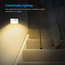 AMIR Newest Mini Motion Sensor Light, Battery-Powered LED Night Light, Wall Light, Closet Lights, Safe Lights for Stairs, Hallway, Bathroom, Kitchen, Cabinet (Pack of 2 - Warm White)