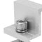 Solar Mount Z Brackets, Glossy Finish Standard Size 10PCS Lightweight PV Mounting Side Clamps Easy To Install for Panel Installation (35mm)