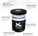 Muscle Locker Ice Bath Tub - Heavy Duty and Portable Ice Bath Outdoor for Cold Water Therapy and Recovery