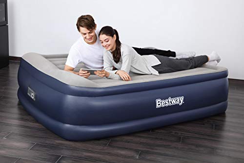 Bestway Tritech Air Mattress with Built-in AC Pump, Queen, 2.03 m x 1.52 m x 56 cm