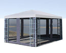 Quick-Star 4 Side Panels with Mosquito Net for Rank Gazebo 3X4M Side Panel Anthracite
