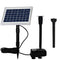ECO-WORTHY Solar Fountain Water Pump Kit, 124 GPH Brushless Submersible Powered Pump with 5 W Solar Panel for Bird Bath, Small Pond, Garden Decoration, Pool, Patio, Lawn.
