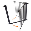 Dreambaby Boston Security Gate with 2x7cm Extensions Combo, Black