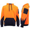 Zmart Australia HI VIS Safety Fleece Pullover Hoodies Workwear Kangaroo Arm Pen Pockets Jacket, Orange, XL