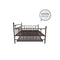 DHP Manila Queen Metal Full Size Trundle, Bronze Daybed