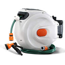 Greenfingers Retractable Water Hose Reel with 5-Setting Spray Gun, 30 Meter Hose Length