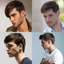 Short Straight Synthetic Wig For Men Male Hair Fleeciness realistic Brown Mix Natural Full Wigs YanYu