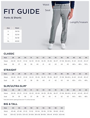 Haggar Men's Cool 18 Pro Classic Fit Flat Front Pant-Regular and Big & Tall Sizes, Black, 42W x 29L