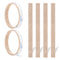 Furniture Felt Pads Strips 20pcs Pack 1/2" x 6" Self Adhesive Beige Furniture Pads Anti Scratch Felt Pads Heavy Duty 1/5inch Thick Floor Protector for Chair Feet for Hardwood Floor