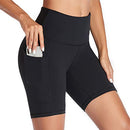 Duduma Gym Shorts Women High Waist Yoga Shorts Bike Short for Women Leggings with Pockets Tummy Control for Running Cycling CD11 Blacks