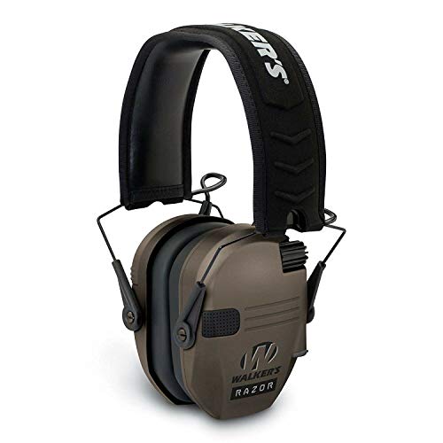 Walker's Game Ear Razor Slim Electronic Muff, Flat Dark Earth, One Size, GWP-RSEM-FDE