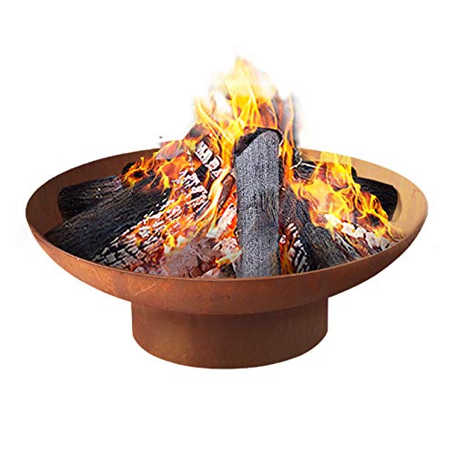 Grillz 70cm Fire Pit Portable Camping Backyard Garden Firepits Bowl