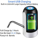 Myvision Automatic Drinking Water Pump ,USB Charging ,Portable Electric Water Dispenser Switch for Universal 5 Gallon Bottle - Black