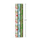 Hallmark Reversible Christmas Wrapping Paper (3 Rolls: 120 sq. ft. TTL) Rustic Santa, Papercraft Snowmen, Candy Canes, Stripes, Snowflakes, Merry Christmas to You